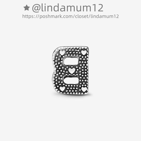 Pandora Letter B Alphabet Charm - Picture 3 of 6